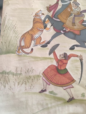 Canvas painting used without frame