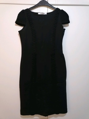 Zara collection black short-sleeve dress used, size M