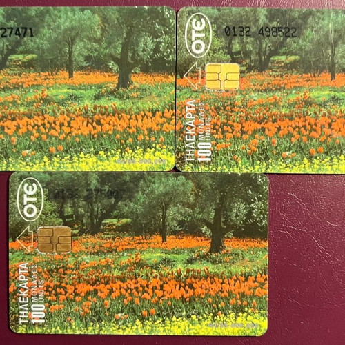 Spring 04/95 phone cards used, pack of 3