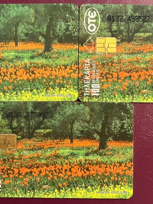 Spring 04/95 phone cards used, pack of 3