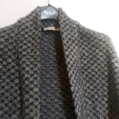 Enzzo wool bolero jacket grey size S like new