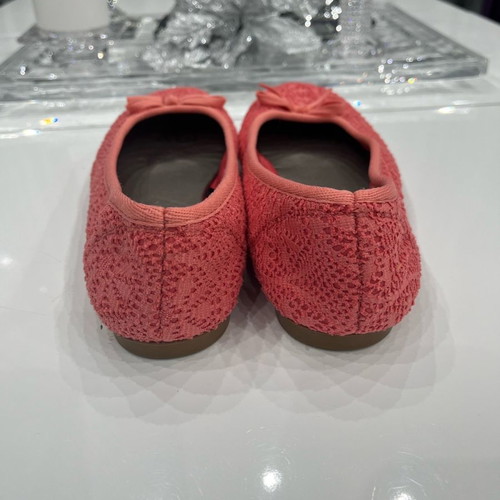 Women's ballet flats used, coral color, size 38