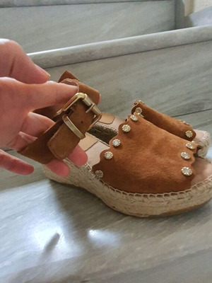 Kanna sandals new, genuine leather, size 37, brown