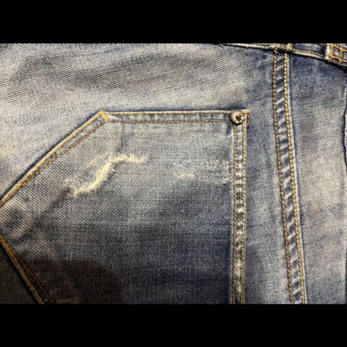 Bershka women's denim shorts like new, distressed style, size S