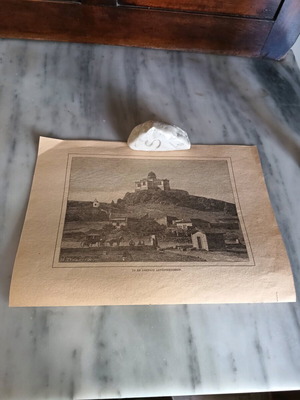 Engraving Athens Observatory like new 35x25 cm