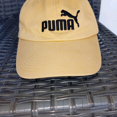 Puma hat used, Ess Cap model, yellow, 100% cotton