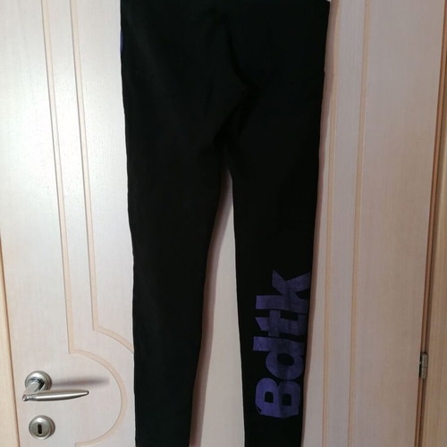 Body talk legging S/M new black gray cotton