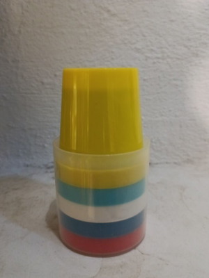 Set of plastic cups new