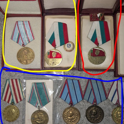 Socialist Bulgarian Orders used, collector's set