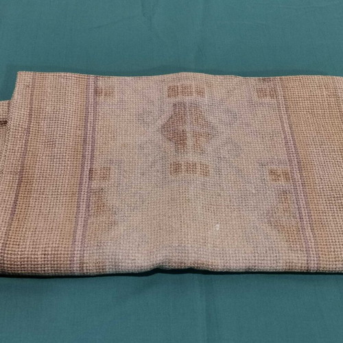 Woven runner used, 1930 era