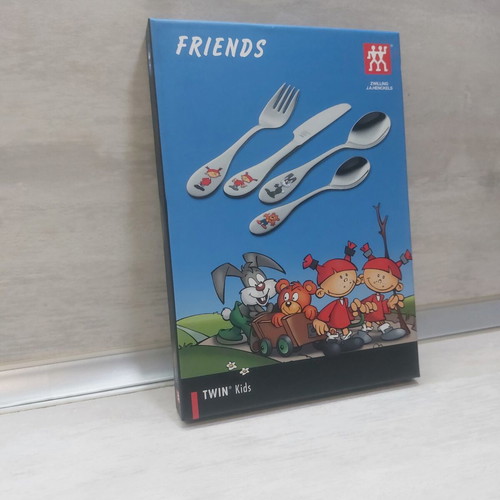 ZWILLING Twin Kids Friends children's cutlery set, 4 pieces, stainless steel 18/10