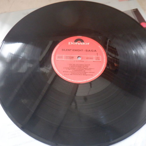 Saga Silent Knight vinyl LP Greek pressing like new, rare