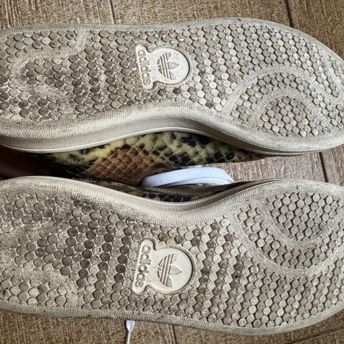 Adidas Stan Smith snake skin mid sneakers used size 39.5