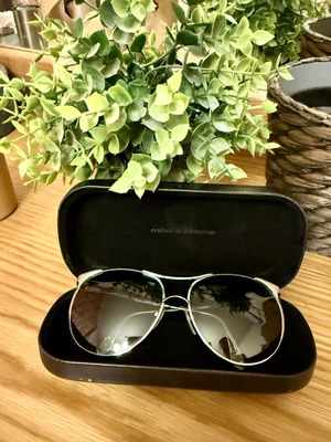 Komono Aviator Sunglasses Silver Grey Gradient Lenses like new