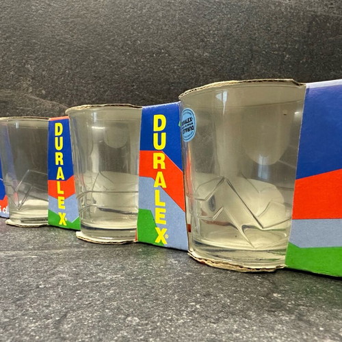 Duralex small glasses 16cl new, set of 6 Spanish