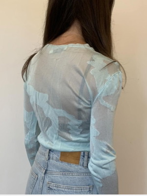 Mary Katrantzou mesh top μεταχειρισμένο, μέγεθος S, πράσινο