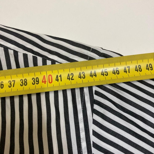 Ralph Lauren Black White Striped Dress Shirt XL