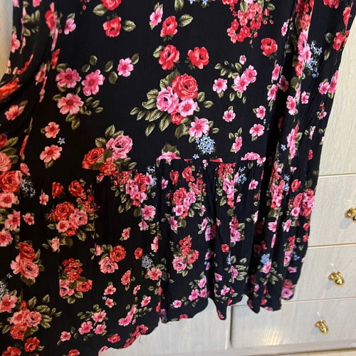 Floral dress long Stradivarius like new, size S