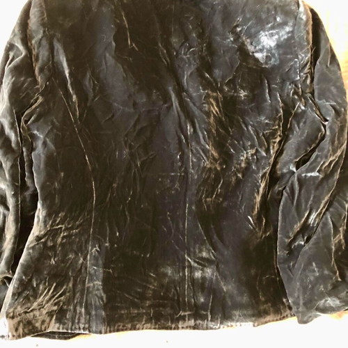 Velvet vintage gothic jacket new, black Fenn Wright Manson