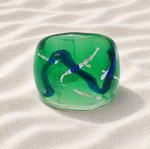 Handmade Murano Glass Ring new, green
