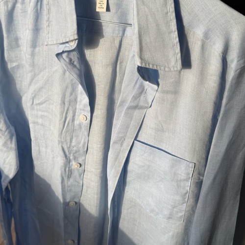 Men's shirt light blue new, size S