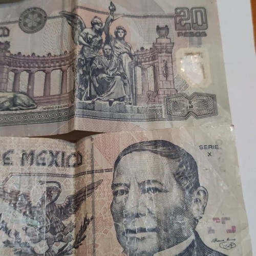Mexico 20 Pesos banknotes like new, years 2002-2007, 6 pieces total