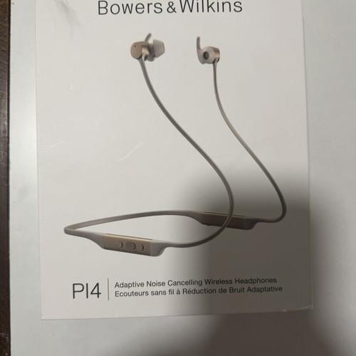 Bowers & Wilkins PI4 wireless headphones, adaptive noise cancelling, gold