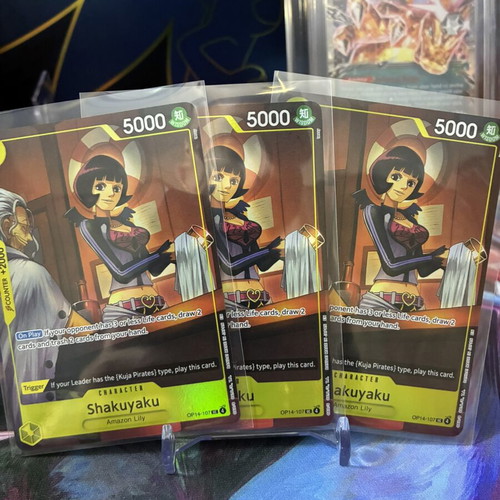 One Piece card game pack of 3, perfect condition