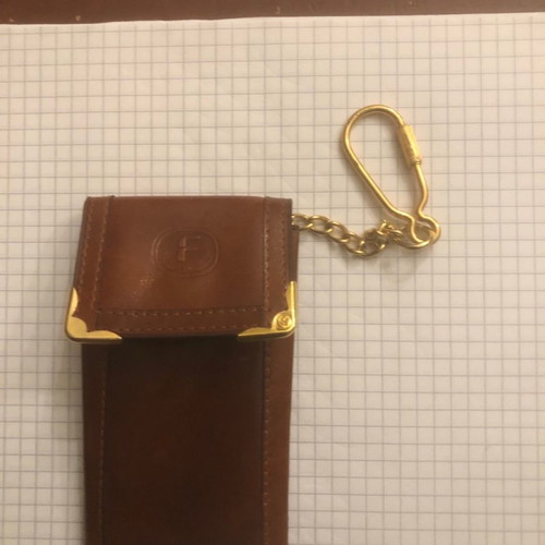 Fantoni leather key wallet Italian new