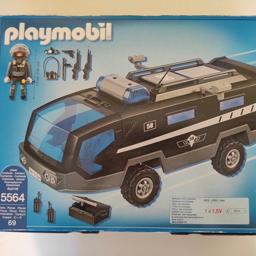 Playmobil City Action 5564 Special Forces Vehicle like new with extra gift