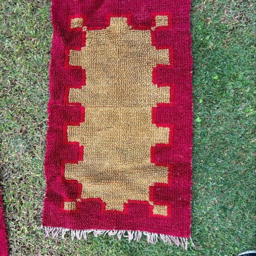 Handwoven loom rug set of 3 pieces like new