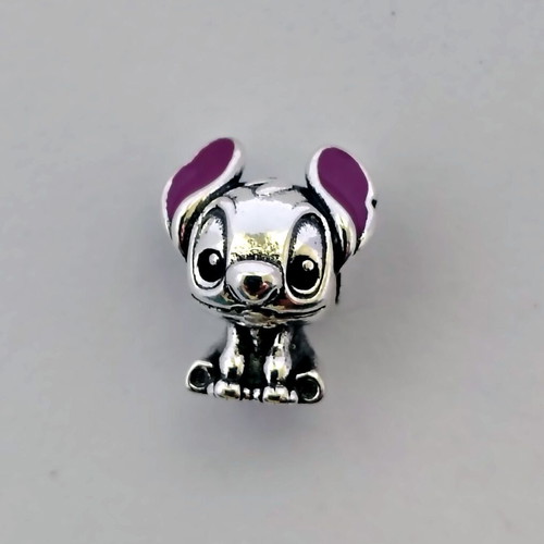 Charm Stitch silver S925 with purple enamel Disney new