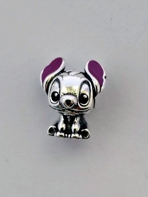 Charm Stitch silver S925 with purple enamel Disney new