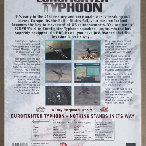 Eurofighter Typhoon PC CD-ROM like new, Big Box