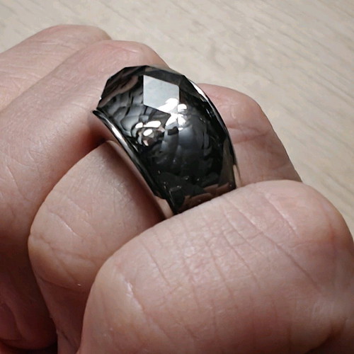 Ring new, gray, size 19 mm Ø