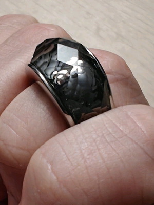 Ring new, gray, size 19 mm Ø