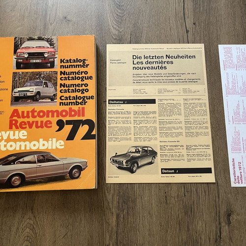 Revue Automobile 1972 book like new, French