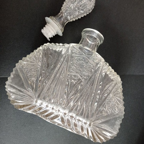 Vintage glass carafe used, ekg