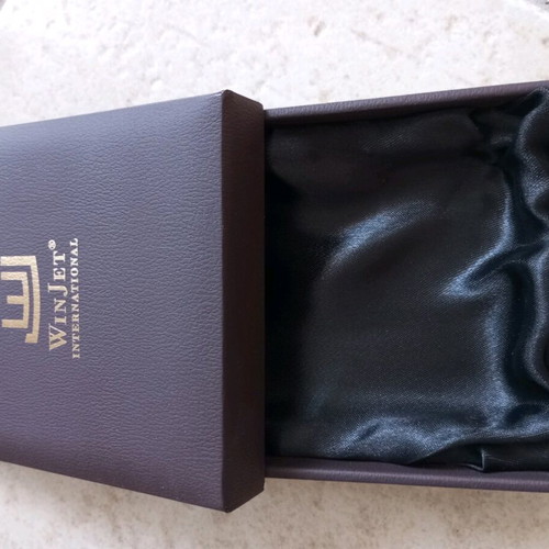 WinJet luxury case like new, dark brown with gold lettering