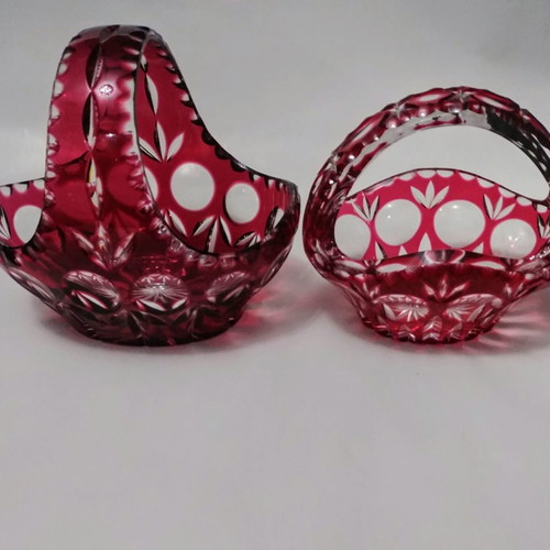 Nachtmann Bamberg basket-shaped bowl new handmade crystal