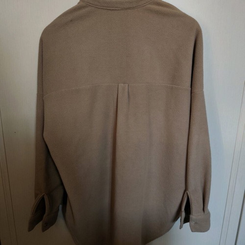 Beige fleece shirt jacket Stradivarius like new, size M