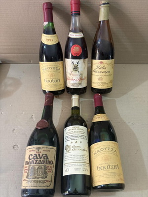 Collectible wines, 6 bottles
