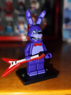 Bonnie The Bunny figure like new with stand and guitar