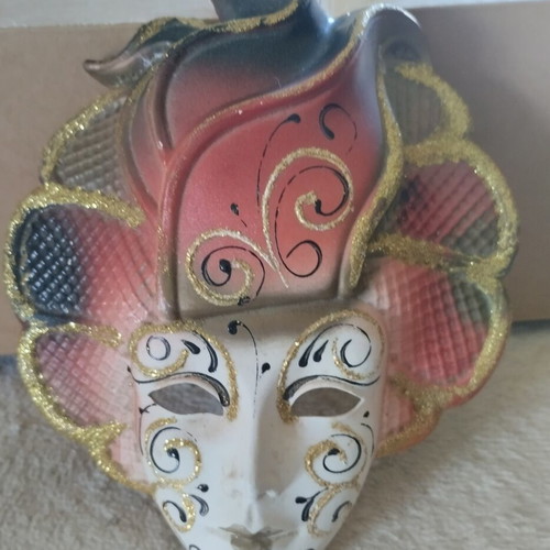 Vintage La maschera del galeone Venetian mask, new