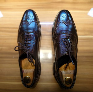 Allen Edmonds McClain dark brown oxford shoes US 9.5 D