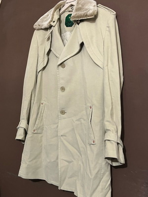 Bitsiani coat men’s με αποσπώμενη γούνα στον γιακά σαν καινούργιο, μέγεθος 54, μπεζ