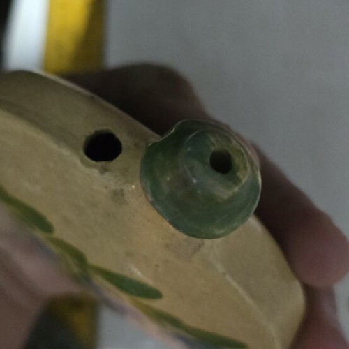 Ceramic flask used