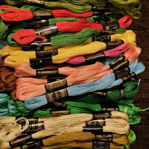 DMC threads new, pack of 79 skeins
