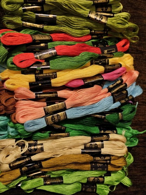 DMC threads new, pack of 79 skeins