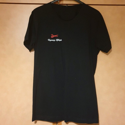 Vagrancy "Moth" T-shirt black, short sleeve, size S, like new